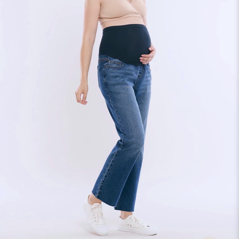 LAST CHANCE motherhood Secret Fit Belly Slim Straight Leg Jean